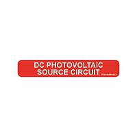 Panduit PPS0106BRDSC-L DC Photovoltaic Source Circuit Solar Label, 1.00" H x 6.00" W, 'DC Phot