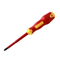 SATA 61324 Cushion Grip VDE Insulated Screwdriver Slotted 5.5 x 125mm