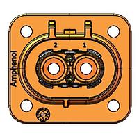 Amphenol Industrial ELR2Y02 Connectors Receptacle 2 Pole 4.0mm Key Y
