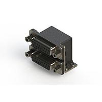 EDAC 662-015-364-053 Dual Port D-Sub Connectors Right-angle Dual Port D-Sub Connector