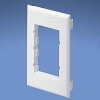 Panduit T70B2IW Power Rated Fitting Single Gang Snap-on Vertical Communicati