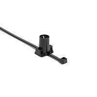 HellermannTyton 156-01429 Cable Tie Mounts 2-Piece M8 Stud Mount Tie, 8.0" Tie, 50lb Tensile Strength, PA66HS/PA66HIRHSUV, Black,