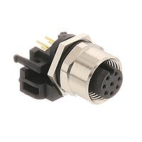 AMP Connectors - TE Connectivity 5-2172078-2 Straight M12 FMLE PNLREAR 8P ACODE PCBSTD SRT SHL