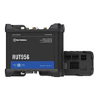 Teltonika RUT956400V00 Routers Cellular Router, 4G/3G/2G/LTE CAT4, Dual SIM, WiFi 2.4 Ghz, 4 x Ethernet, 10x I/Os, RS232, RS485, GNSS (GPS), USB. Regions: Global version. Universal power supply unit