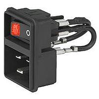 Schurter EC11.0021.201 Inlets 20A 2-P SW RED ILLUM