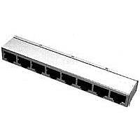 AMP Connectors - TE Connectivity 5406491-5 Modular 8P 1X8 MJ RV PNL GTABS PCB MTD JACK