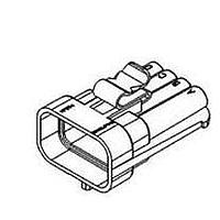 Aptiv 15496016 Connectors CONN M/P 150 82 M SL GRAY PBT