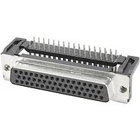 HARTING 09665126602 D-Sub Connectors - Standard Density D-Sub 50pin female angled 2.54mm pitch, stamped, w/o board locks, 4-40UNC, PL2