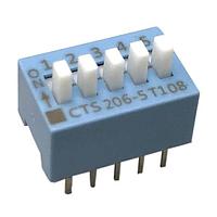 CTS Electronic Components 206-5ES DIP Switches 5 switch sections SPST