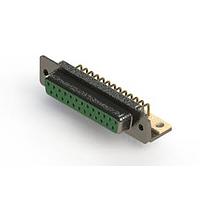 EDAC 622-M25-660-GT4 D-Sub Connectors - Standard Density EDAC Right Angle D-Sub Connector