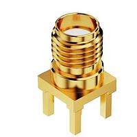 GCT (Global Connector Technology) RFPC-SMA28-F Connectors SMA STRJck PCB Mt - Thru hole 6GHz