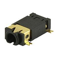 Same Sky (formerly CUI Devices) SJ2-25974D-SMT-TR Phone Connectors 2.5mm gold terminal 4cond Tip/Ring swtch