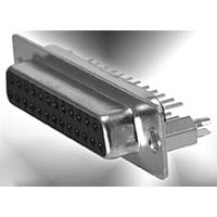 Kycon KF85X-BD-25S-BR Receptacle D25 FEMALE VERTICAL FORME