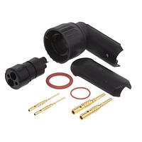 Amphenol Alden 308745 Connectors Plug Kit Cable Mnt 2+2Pole 16-22AWG