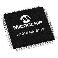 Microchip Technology AT91SAM7S512B-MU MCUs GREEN IND TEMP MRLB