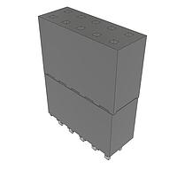 Samtec ESW-105-33-T-D Stackthrough .100" Elevated Socket Strip