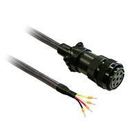 SCHNEIDER VW3M5D4AR30 Motor Drives power cable 3m shielded 4x 3,3mm, BCH2 MIL connector