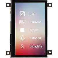 Mikroe MIKROE-2166 On Screen Display Boards Riverdi Display 4.3" Cap