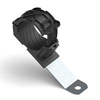 HellermannTyton 151-01516 Ratchet Clamp Ratchet P-Clamp, 1.38 - 2.01" Bundle Dia, 30 Long, 0.41" Hole Dia, PA66HIRHSUV/ST/ZN, Black, 140/ctn