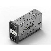 AMP Connectors - TE Connectivity 2085945-6 QSFP+ QSFP+ Assy, 2x1 Gskt 2LP-Innr, Stacked