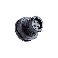 Amphenol LTW PLD-04PMFS-QC7001 Standard Circular Connector Ceres, Others (PLD), Plastic, 5A, 04 pins, Male Connector, Female Contact, Circular, Push Lock, Solder, Receptacle, IP67