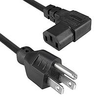 Qualtek Electronics 313009-01 AC Power Cord 18AWG 3C M/F R/A SJT