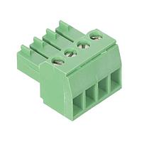 Amphenol PCD Shenzhen ELXP041G0 Plugs Right Angle Plug Green