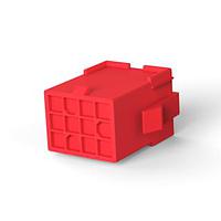 AMP Connectors - TE Connectivity 1-172333-2 Receptacle Housings CAP 12PS MINI RED