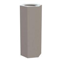 Essentra Components 14HTSP041 Hex Hex Threaded Standoff, #8-32 Thread, .672 Spacer