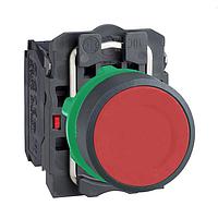 SCHNEIDER XB5AA45 Flush NON-ILL RED FLUSH MMNTRY W/1 N/0+1N/C