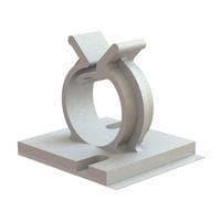 Essentra Components RWSB-10-01A-RT Cable Mounting & Accessories Wire Sdl,Rnd,Adh Mnt,Nat,5/8 in Hold