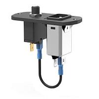 E-T-A Circuit Breakers 1658-G21-00-P10-D01-XR38-C040011M-10A Resettable AC PEM, w/ 1 pole , 10A, black pushbutton , C14 inlet, pre-wired