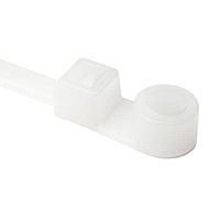 HellermannTyton T50MR9X2 Cable Tie Mounts 1-Piece Cable Tie with Screw Mount, 8.5" Long, #10 Screw, 1.8" Max Bundle Dia, 50lb, PA66, Natural, 25/pkg