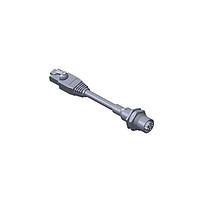 Amphenol LTW MSDS-04PFFJ-SF8C03 Sensor Cables / Actuator Cables M12 Circular Metric Connector, D Code, Metal, 3A, 04 pins, Female Connector, Female Contact, Hexagonal, M16*1.5, Screw Thread, Solder, Receptacle With Cable/Wire, Length 3000mm, IP68 / IP69K