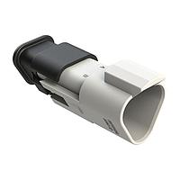 Amphenol SINE Systems AT04-3P-SR02WHT Receptacle 3 Position, Receptacle, Pin, SR02 Strain Relief (Reduced Diameter Seal), White Body