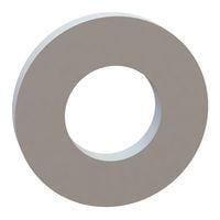 Essentra Components 17W02753 Flat Washer Flat Washer, .138 ID, .276 OD, .035 Thick, Natural, Nylon