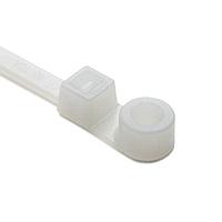 HellermannTyton T50MI9C2 Cable Tie Mounts 1-Piece Cable Tie with Screw Mount, 12.4" Long, #10 Screw, 3.4" Max Bundle Dia, 50lb, PA66, Natural, 100/pkg