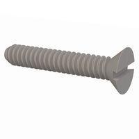 Essentra Components 020440A062 Slotted Countersunk 82 Slotted CSK Screw, #4-40 Thread, 5/8 Lg