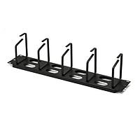 HellermannTyton THCO2 Wire Ducting & Raceways Horizontal Cable Organizer with Metal Rings, 2U, 1/box