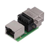 Amphenol Commercial Products MRJR-8781-M1 Modular MRJR SERIES CAT 5e RUGGED MODULAR JACK, RIGHT ANGLE, ON PCB WITH STANDARD RJ, 8 CONTACTS