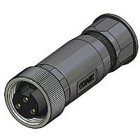 Amphenol CONEC 41-00001 Connectors 2P 7/8 Socket Field Attach Axial