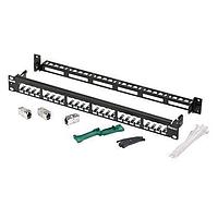 Panduit CP24WSBBK6TGBL Racks & Rack Cabinets 24-Port Mod Shielded Patch Panel wit