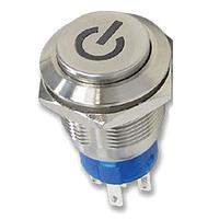 C&K ATP19-SL4-612-M0DE-03Q Anti-Vandal Switches 19mm Anti-vandal Sealed Pushbutton Switch