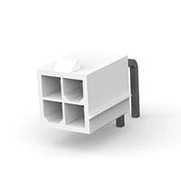 AMP Connectors - TE Connectivity 1586041-4 Shrouded RA HDR W/O PEGS 4P