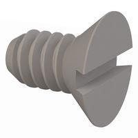 Essentra Components 020632A025PC Slotted Countersunk 82 Slotted CSK Screw, #6-32 Thread, 1/4 Lg