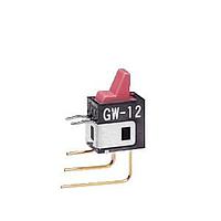 NKK Switches GW12LCV Paddle Switches SPDT ON-ON RED VERT PADDLE ACTUATOR