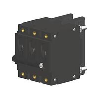 Carling Technologies CA3-B0-22-650-12A-D Hydraulic-Magnetic 3-pole, Handle, 50 amp circuit breaker, Stud 10-32 terminals, UL 1077 Recognized CSA Accepted   VDE Certified to IEC/EN 60934