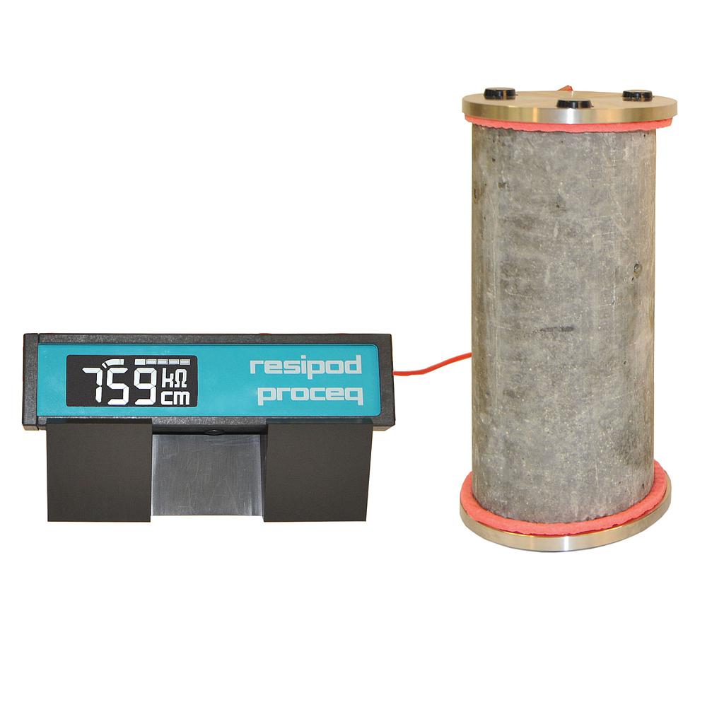 Concrete resistivity testing instrument used for field inspection and maintenance