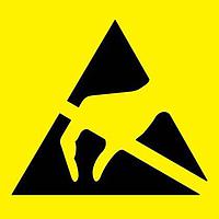 Panduit PESC-H-HT Electrical Warning Label 13MM X 13MM YEL GMC MKR