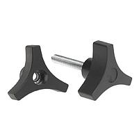 Davies Molding 3041BE Clamping Knob Clamping Three Arm 50x25x19